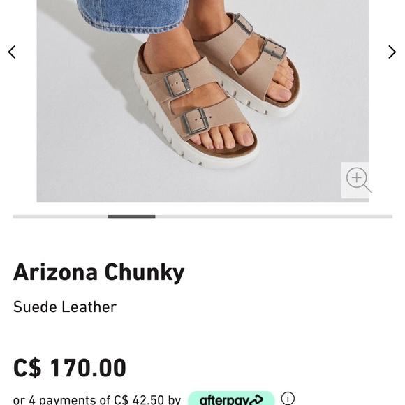 Birkenstock Arizona Chunky Size 7 Suede Great Condition - Picture 2 of 9